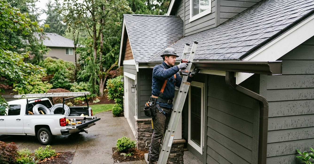 1 Seamless Gutter Installation