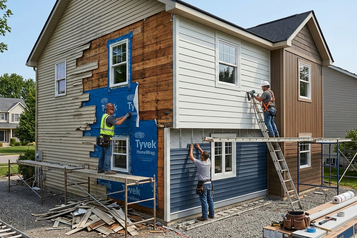 Professional Siding Installation 2
